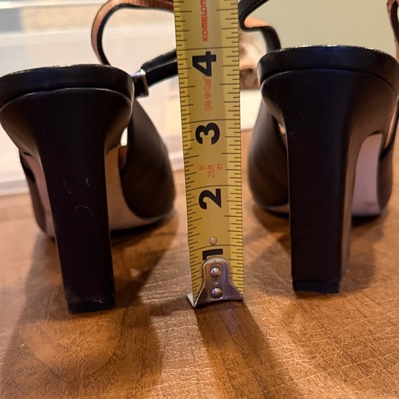 EUC Franco Sarto Sophie Black Slingbacks SZ 9 100% Leather - Picture 8 of 16